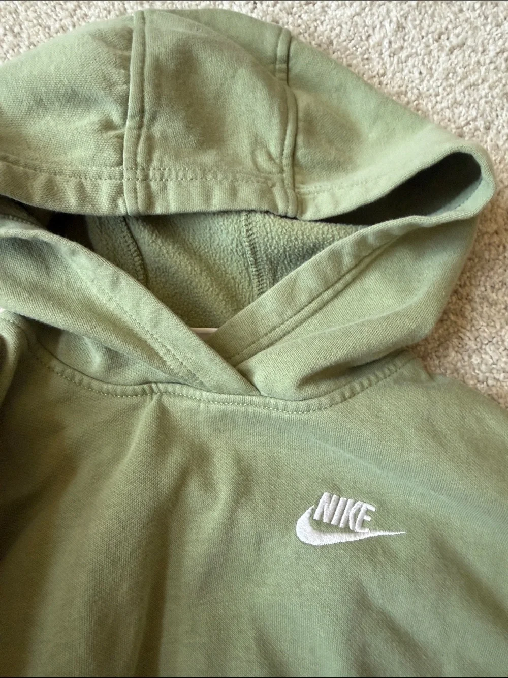 Nike Green Pullover Hoodie with White Swoosh